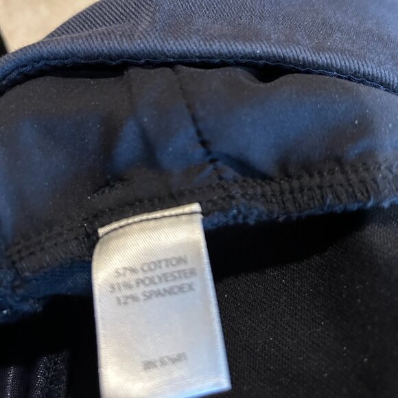 J Jill WE SMOOTH-FIT KNIT JEANS. Navy Blue. - Picture 4 of 4